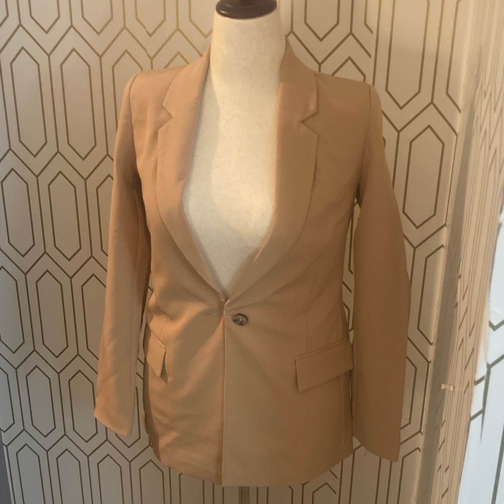 NWT The Drop by Amazon Women’s  XXS Praline Tan Blazer - Picture 3 of 15